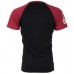 TRUE RELIGION Men T-Shirt PART BUDDHA RAGLAN Black Red Sleeves